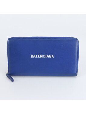 Balenciaga Leather Wallet Zip Around